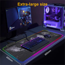 Load image into Gallery viewer, GAMING RGB LARGE MOUSE PAD